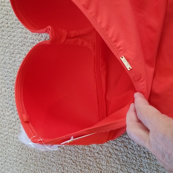 Anne Cole tankini top tropical orange sz L - Picture 14 of 15